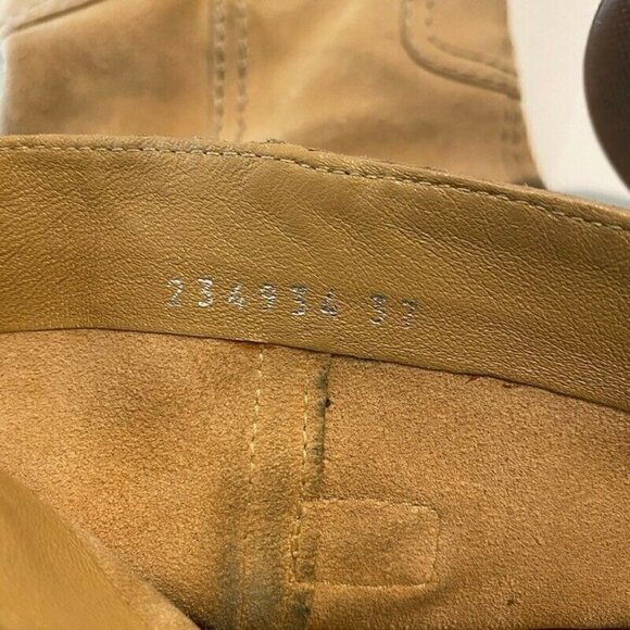 Gucci Womens Boots Beige Leather Mid Calf 7 - Picture 11 of 12